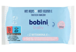 Bobini Baby nawilżane chusteczki dla niemowląt z Vitaminą E 60 szt