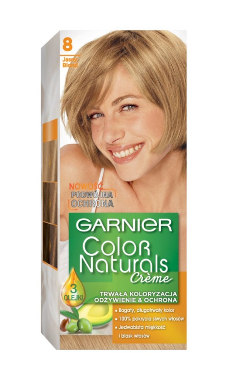 Garnier Color Naturals Creme Farba do włosów 8 Jasny blond